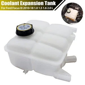 Radiator Coolant Expansion Tank For Ford Focus MK3 C Max Kuga 2010-2019 With Cap - Picture 1 of 8