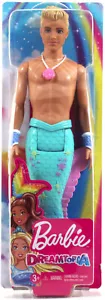 Barbie Dreamtopia 12" MERMAN Doll Blue Rainbow Tail Blonde Hair New in Box - Picture 1 of 3