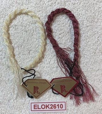 Renaissance Designs Pizzaz Thread Lot of 2 Ivory, Red - Image 1 of 4