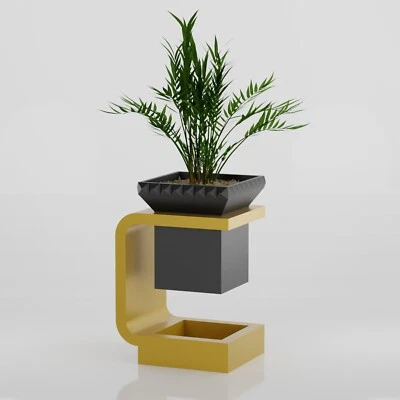 Plantador moderno de mediados de siglo de la era espacial Lunara plantas de cactus levitantes mod Foto 1 de 4