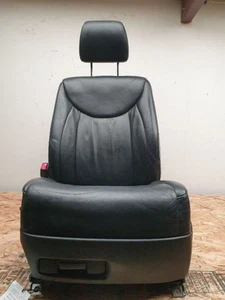 2001 LEXUS LS430 BASE DRIVER SIDE FRONT BLACK LK20 LEATHER SEAT ASSEMBLY  - Picture 1 of 12