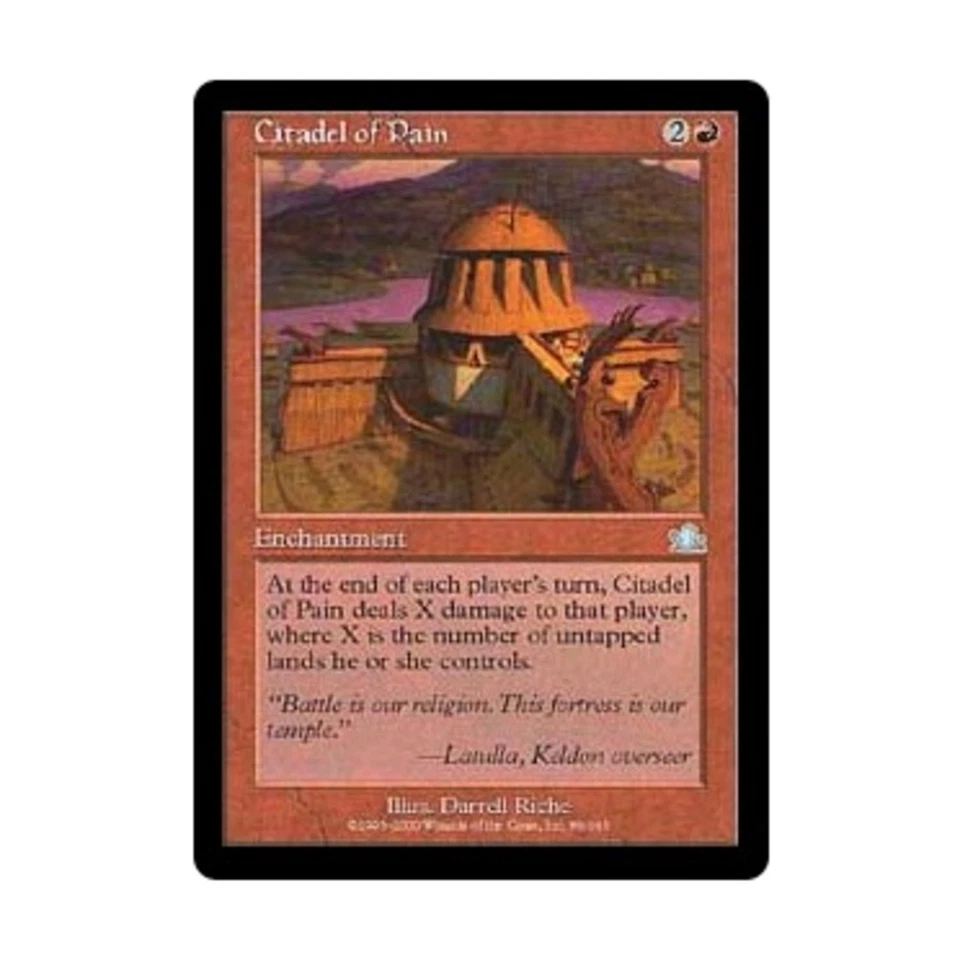 WOTC MtG Prophecy Citadel of Pain (U) (Foil) EX - Image 1 of 1