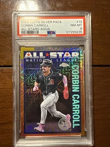 2025 Topps Series 2 - 1990 Mojo All-Stars Corbin Carroll 84/199 PSA NM-MT 8 - Picture 1 of 6