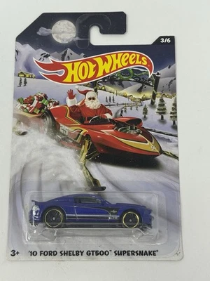 Hot Wheels Holiday Blue ‘10 Ford Shelby GT500 Supersnake A18 - Image 1 of 4