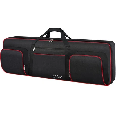 76 Key Keyboard Case, Soft Padded Gig Bag with Handle, Straps, 3 Pockets - Image 1 of 4