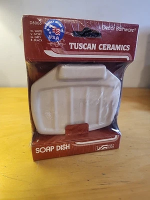 Jabonera de cerámica de montaje en pared cerámica toscana D8006 marfil EE. UU. baño retro Foto 1 de 4