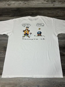 Vintage The Duck Company Mammoth Joke Dirty Humor Ski vs Snowboard Shirt XL - Picture 1 of 9