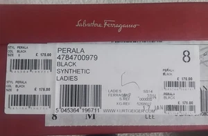 Salvatore Ferragamo Perala Black Jelly Sandals UK 8 / EU 41 Bow Detail RRP £175 - Picture 1 of 24