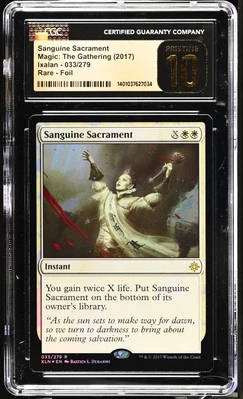 SANGUINE SACRAMENT Ixalan Foil Rare CGC 10 MTG [Nostalgium] - Image 1 of 2