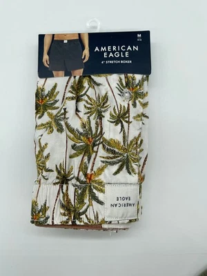 Boxer elástico palmeras American Eagle para hombre talla mediana 4" Foto 1 de 2