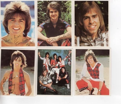 Cadbury Chocolate Cards 1976. Bay City Rollers Full set of 6 - Image 1 of 2