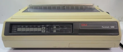 OKI Pacemark 3410 Dot Matrix Printer GE8285A - Power Tested - Image 1 of 4