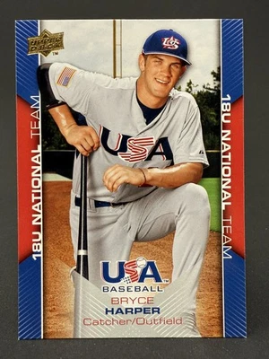 2009 Upper Deck USA Baseball Bryce Harper USA #USA-30 (RC) Rookie - Image 1 of 2