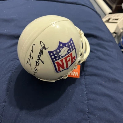 Don Maynard signed NFL Shield mini helmet Authenticated JSA# - Image 1 of 4