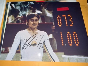 Foto 8x10 firmada por Nadia Comaneci perfecta 10 OLIMPIADAS - Imagen 1 de 1