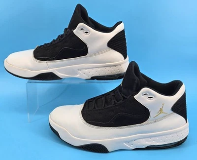 Jordan Max Aura 2 Men Sz 13 Basketball Shoes White Black Gold CK6636-107 Sneaker - Image 1 of 4