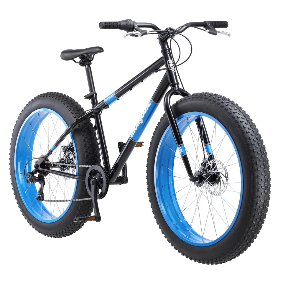 Bicicleta Mongoose Dolomite 26" para hombre Fat Tire 7 velocidades negra adulto 13+ Foto 1 de 4