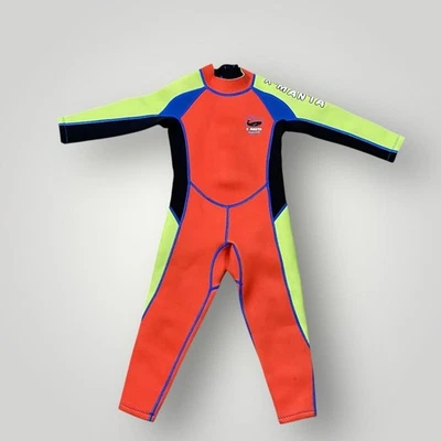X-Manta Wetsuit Youth Medium Orange Black Blue Green Dive Sail Full Body Suit - Image 1 of 4