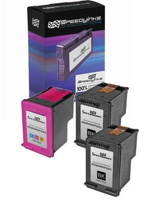 Cartucho de tinta 2PK Speedy 2Blk 1 color para HP 60 Photosmart c4700 c4780 c4680 Foto 1 de 4