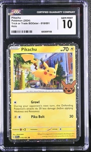 2024 Trick or Trade BOOster #018/091 Pikachu CGC 10 - Bild 1 von 2