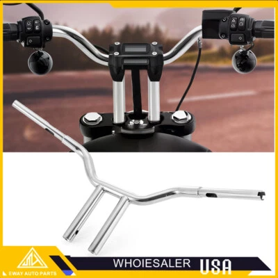 Manillar de barras de elevación MX-T de 12" para Harley Sportster XL hierro 883 1200 72 48 PERSONALIZADO Foto 1 de 4