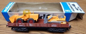 MARKLIN 4474 GONDOLA WITH 2 TRACTORS CAR LOOKS NEW IN BOX HO SCALE LQQK - Picture 1 of 1