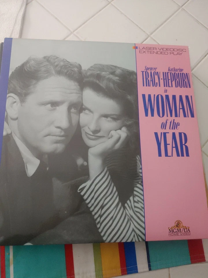  Woman of the Year * Spencer Tracy Katharine Hepburn Fay Bainter. Laserdisc VG Foto 1 de 4
