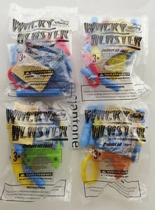 MIP SET 4 Sonic Pack 2003 WACKY BLASTER Foam Dart PORTACHIAVI LANCIO Toy Shoot - Foto 1 di 3