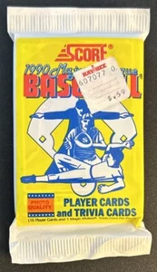 1990 Score Baseball Pack Ron Oester Reds (Top) Kevin Ritz Tigers Rookie RC (Back - Picture 1 of 2
