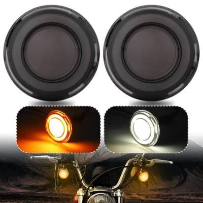 1157 LED 转向信号灯白色/琥珀色适用于 Road Glide Street Glide Dyna Softail — 第 1/4 张图片