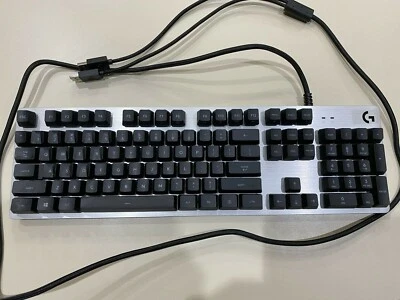 Logitech G413 Silver Wired Gaming Mechanical Romer-G Switch Keyboard - Image 1 of 4
