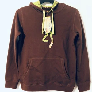 Browning Buckmark Brown Sweatshirt Hoodie Mossy Oak Womens Sz M Camo Accents NWT - Picture 1 of 10