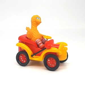 Big Bird Sesame Street Muppets Illco Toy Old Time Car Lever Action Vintage 1990 - Picture 1 of 6
