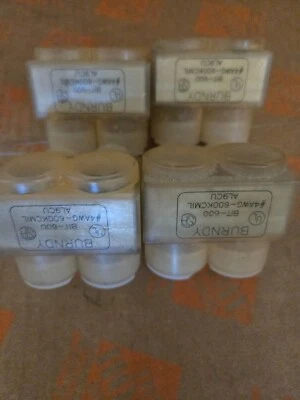 4 Piece - Burndy BIT-600 Insulated Multitap Connector 4AWG-600KCMIL- AL9CU (NOS) - Image 1 of 3