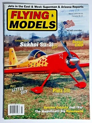FLYING MODELS magazine  March 2003  pre-owned - Image 1 of 2