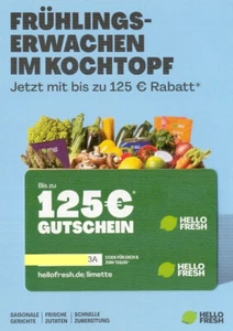 125 Euro Gutschein für HelloFresh Kochboxen von Hello Fresh - Bild 1 von 3