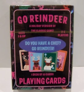 Baraja de 53 cartas Go Reindeer ~ Nueva SELLADA - Imagen 1 de 2