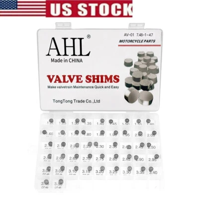 7.48mm Valve Shim 47Pcs Kit 1.2mm to 3.5mm for Honda Yamaha Suzuki Kawasaki   - Image 1 of 4