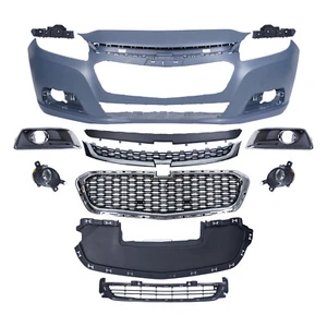 Front Bumper Cover Grille Assembly Kit For 2014-2015 Chevy Malibu/2016 Limited - Picture 1 of 15