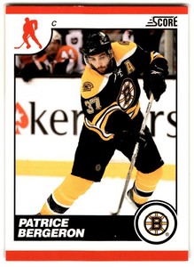 2010-11 Score Glossy Patrice Bergeron #67 Boston Bruins