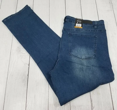 Kenneth Cole Straight Fit Stretch Denim Jeans Mens Size 42x34 - Image 1 of 4
