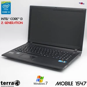 Terra Mobile 1547 Notebook Laptop Windows 7 250GB HDD 4GB DDR3 DVDRW HDMI - Picture 1 of 11
