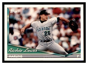 1994 Topps #47 RICHIE LEWIS Florida Marlins ~B9S