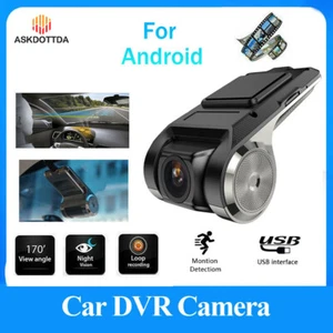 USB Car HD DVR Camera Dash Cam Video Recorder Night Vision ADAS For Android - Picture 1 of 13