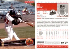 Joe Dillon 2007 MultiAd Nashville Sounds #NNO Card *AutographDen*