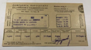 Fattura Compagnia napoletana d'Illuminazione e scaldamento col gas maggio 1948 - Picture 1 of 1