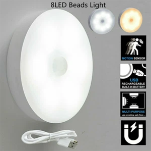 1-3X LED Nachtlicht mit-PIR Bewegungsmelder Batterien Nachtlampe Treppenlicht DE - Bild 1 von 10