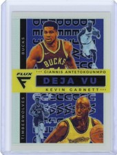 Giannis Antetokounmpo/Kevin Garnett 2020-21 Flux #33 Deja Vu Silver Prizm