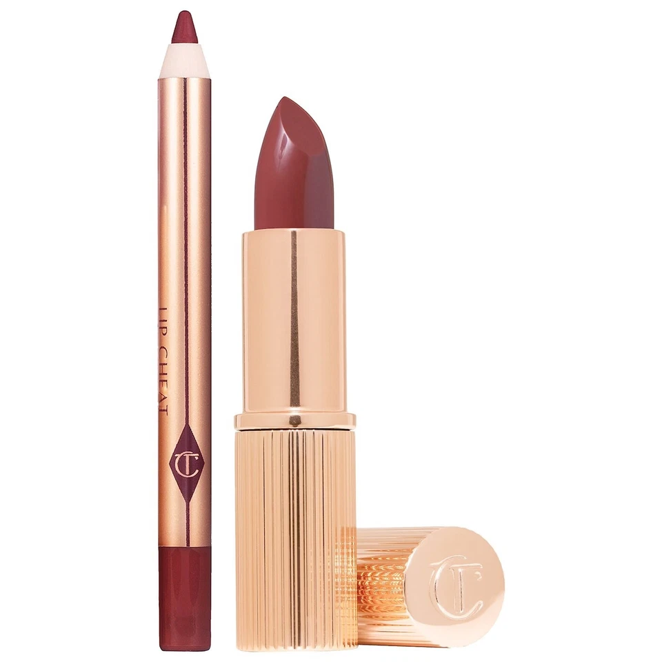 Charlotte Tilbury Mini Pillow Talk Lipstick & Liner Set - berry rose - Image 1 of 1