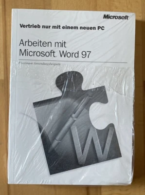 Arbeiten mit Microsoft Word 97 + Works 3.5 Buch Zustand gut, original in Folie - Bild 1 von 2